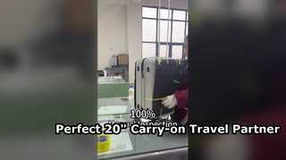 Lightweight 20-Inch PP Suitcase: 42L Large Capacity, TSA Lock & Durable Hard Shell Carry-on Luggage